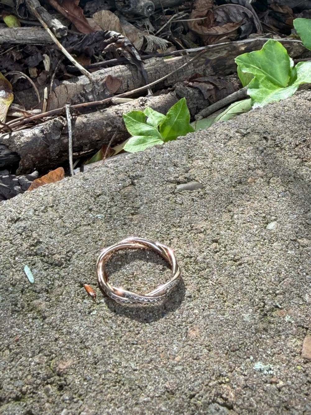 Pandora Sparkling Twisted Lines ring Size 58